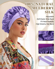 CHLINS silk bonnet ready for sleeping, protecting hair while you rest.