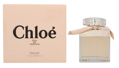 CHLOE New EDP packaging display showcases elegant silhouette.