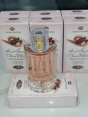 Choco Musk Marshmallow bottle side view reveals graceful silhouette for daily wear