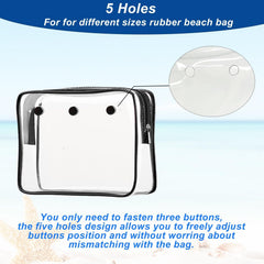 Choshion clear insert bag for beach tote increases usable capacity.