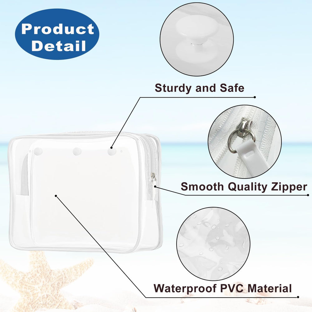 Choshion clear insert bag small cosmetic pouch for compact items