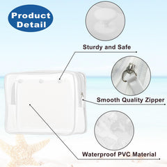 Choshion clear insert bag small cosmetic pouch for compact items