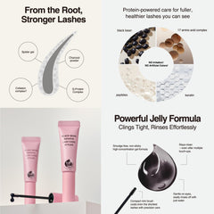 CHOSUNGAH BEAUTY charcoal powder detail for lash conditioning care.