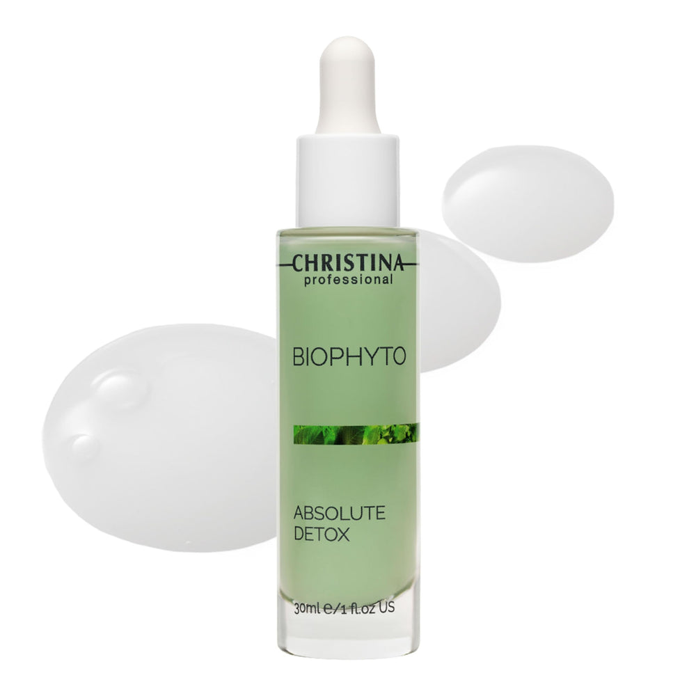 Christina Biophyto Absolute Detox bottle, smooth serum for daily use.