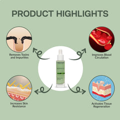Christina Biophyto Absolute Detox neck area demonstration.