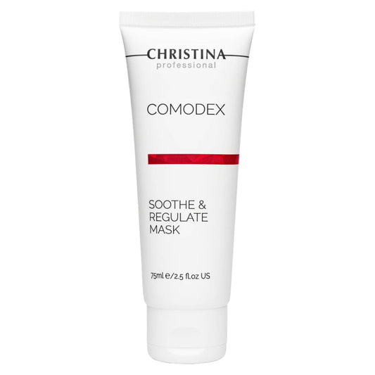 Christina Comodex mask close-up for oil balance and soothing texture.