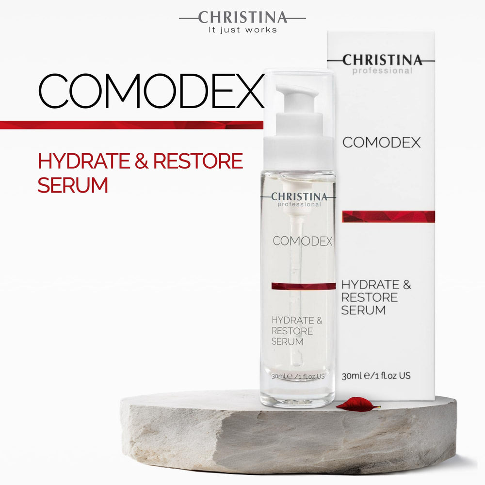 Christina Comodex neck and décolleté application for radiance.