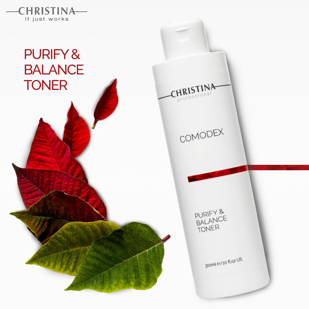 Packaging display of Christina Comodex Purify & Balance 300ml