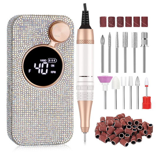 Christine Shelly Electric Nail Drill with high-speed performance for acrylic shaping
