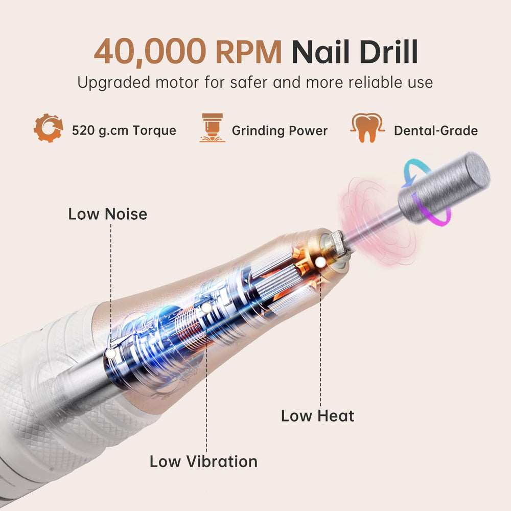 Christine Shelly nail drill kit with 12 bits for versatile tasks
