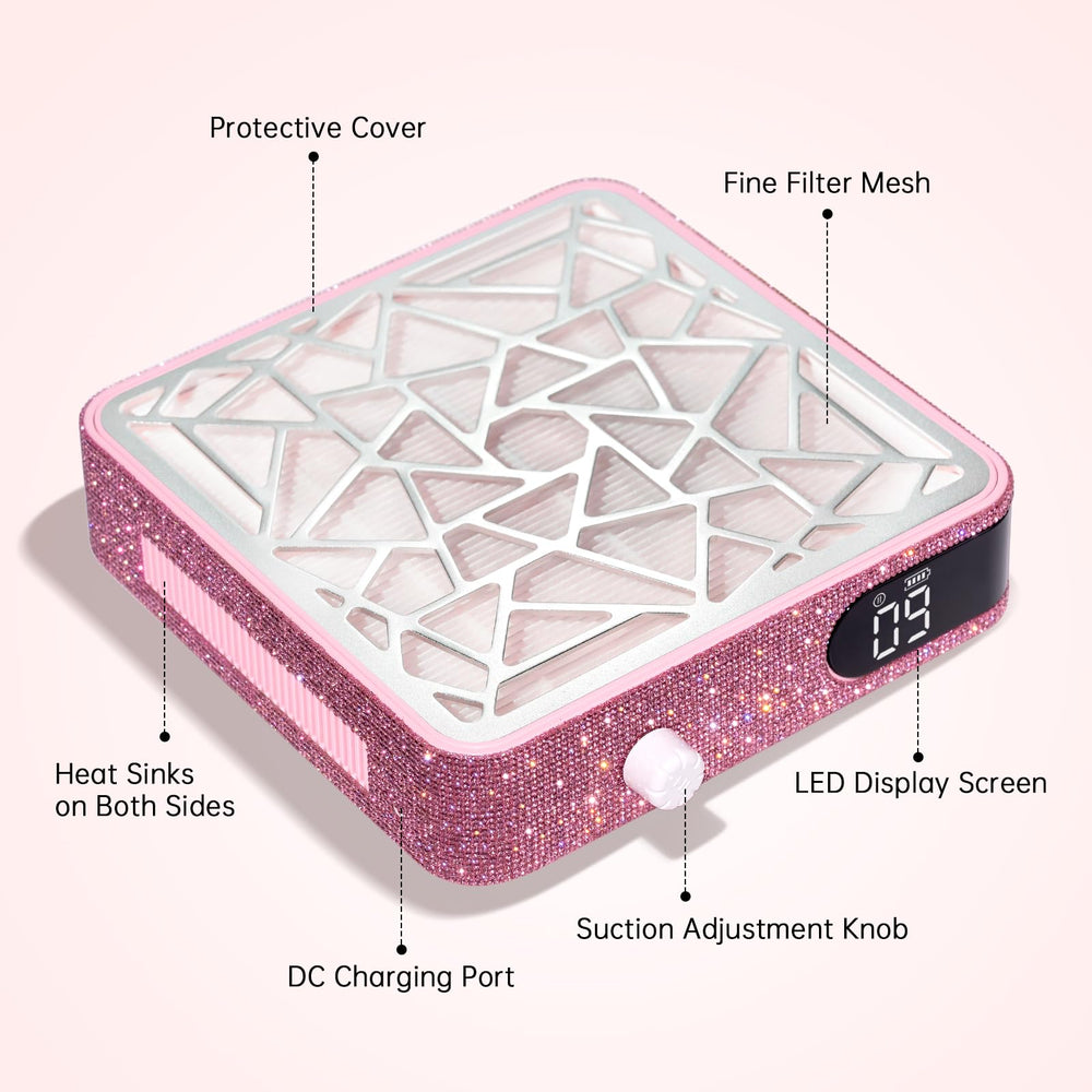 CHRISTINE SHELLY back with non-slip mat ensures stable placement during filing.