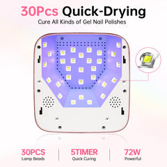 CHRISTINE SHELLY UV LED nail lamp with 5 timer display.