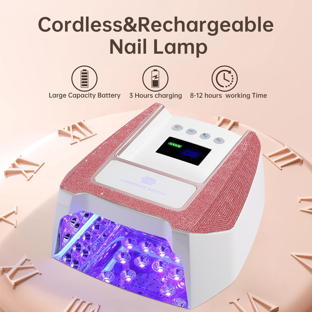 CHRISTINE SHELLY UV nail lamp with detachable magnetic base for even curing