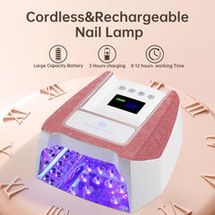 CHRISTINE SHELLY UV nail lamp with detachable magnetic base for even curing