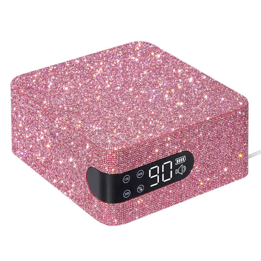 CHRISTINE SHELLY UV nail lamp with diamond finish for fast gel setting and stylish home use.