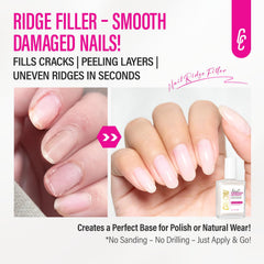 CHUCHU Nail Ridge Filler brush applying protective base layer