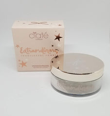 Ciate London Extraordinary Translucent Powder compact delivers a weightless, shine-free finish for all-day wear.