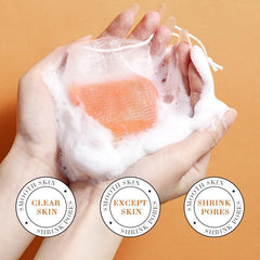 Cijikos all skin types lifestyle shot demonstrates gentle everyday cleansing.