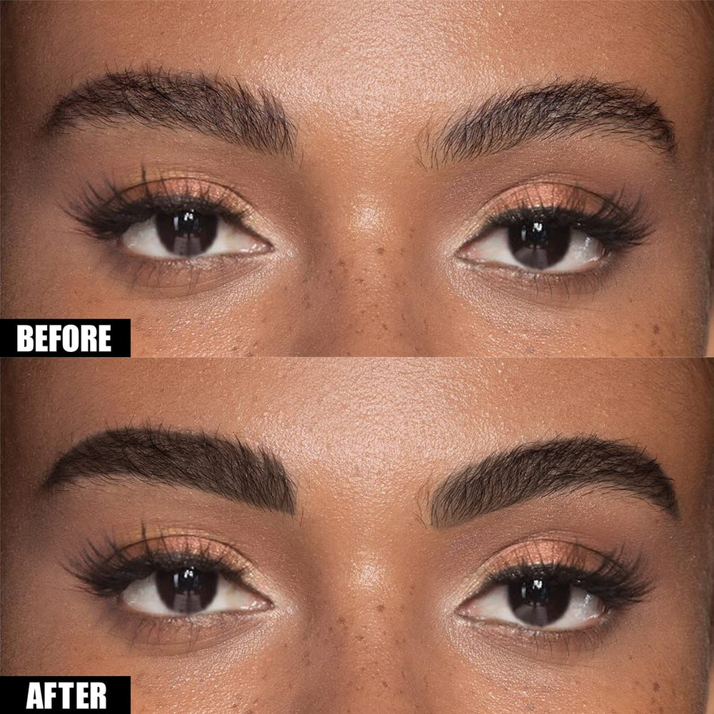 Cilrofelr Tattoo Brow Gel peel-off reveal of tinted brows