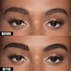 Cilrofelr Tattoo Brow Gel peel-off reveal of tinted brows