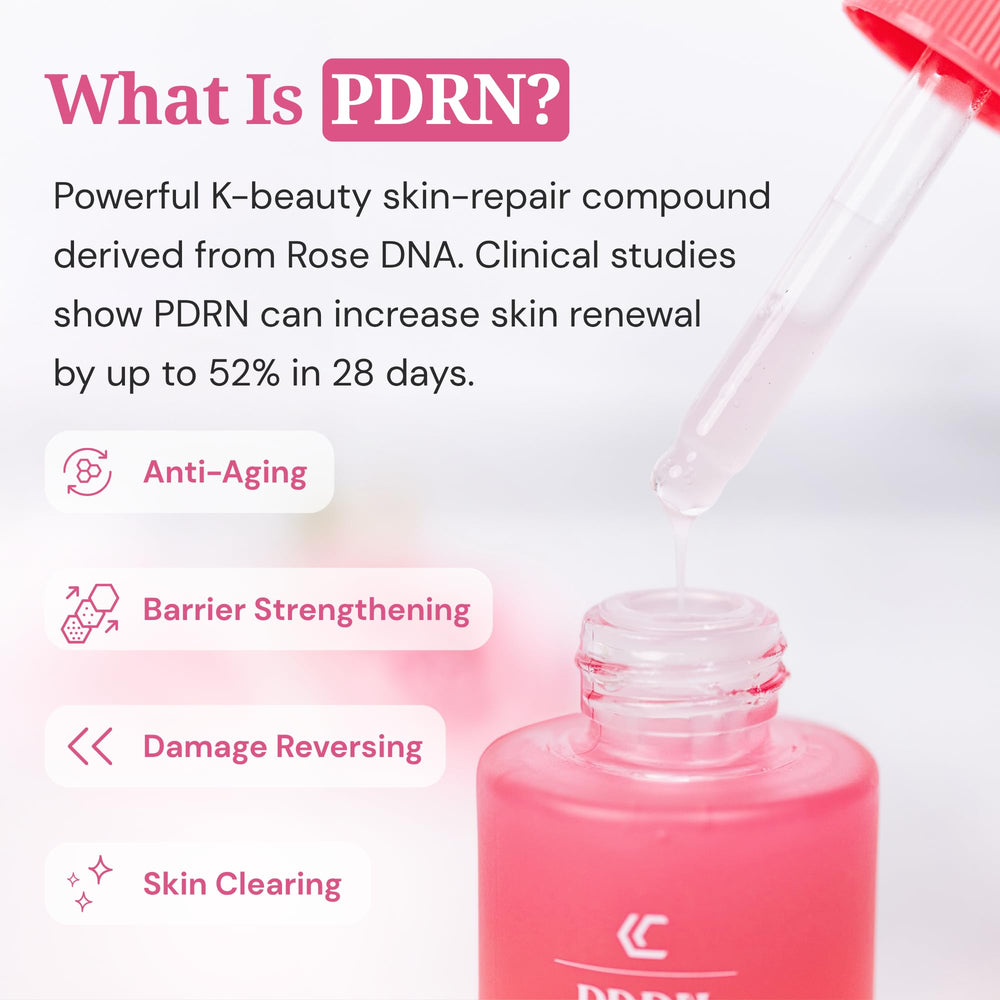 Cinder Brands Vegan PDRN Serum skincare routine application for smoother skin