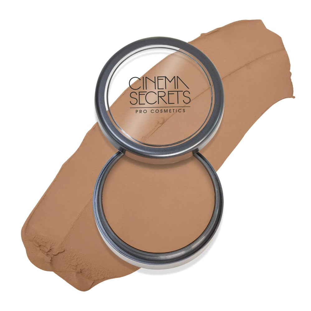 Cinema Secrets Pro Cream Foundation 508-14 swatch shows color depth and pigment.