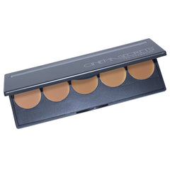 Cinema Secrets palette application closeup illustrates long-wear performance for day-to-night use.