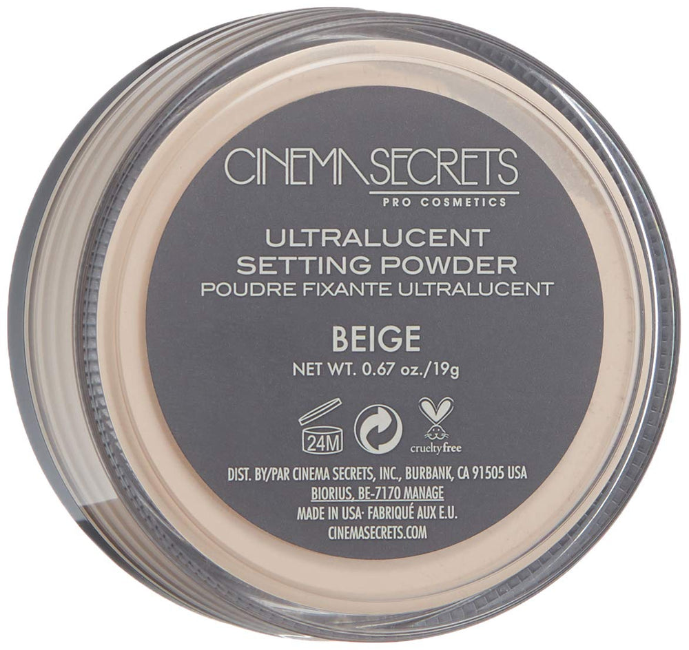 Cinema Secrets Ultralucent Baking and Finishing Powder enables smooth touch-ups.