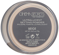 Cinema Secrets Ultralucent Baking and Finishing Powder enables smooth touch-ups.