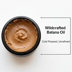 Hair strands hydrated by Batana Oil for smoother texture.