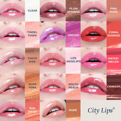 City Beauty City Lips application on lips shows smooth, even coverage.