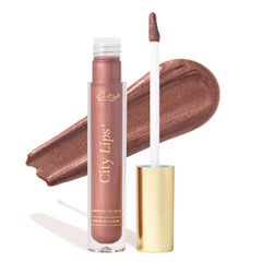 City Beauty City Lips Plum Springs gloss packaging close-up for premium shine