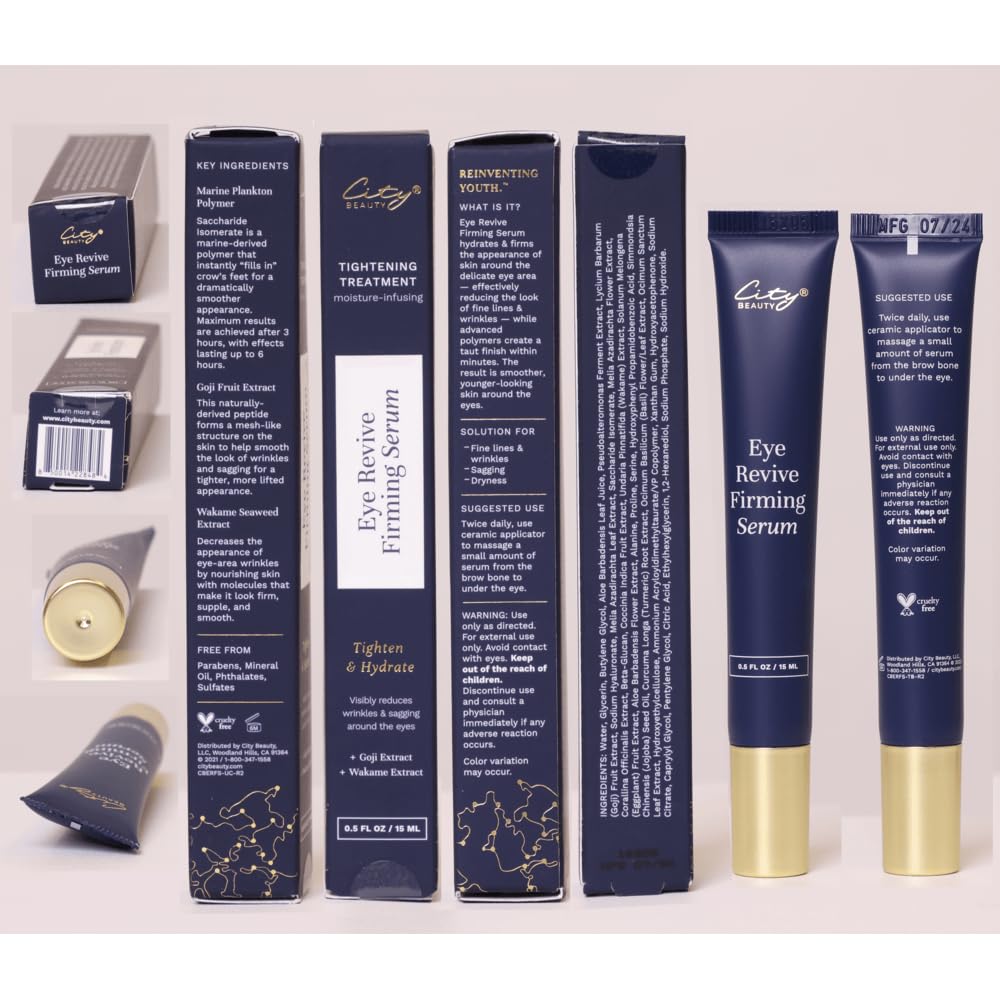 City Beauty Eye Revive Serum morning routine for a refreshed start.