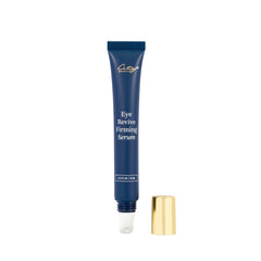 City Beauty Eye Revive Serum packaging beside glass bottle and pump.
