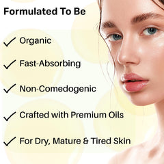 Civil Code Mesopotamian Face Oil jojoba sheen promotes smooth, comfortable skin.