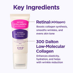 CKD Gua Sha Neck Cream packaging box, premium branding