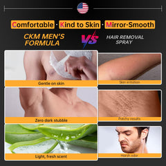 CKM Hair Removal Cream for Men on legs for quick, comfortable removal.