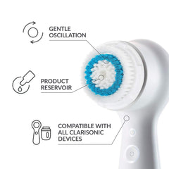 Clarisonic deep pore brush head for Mia Fit delivers precise cleansing
