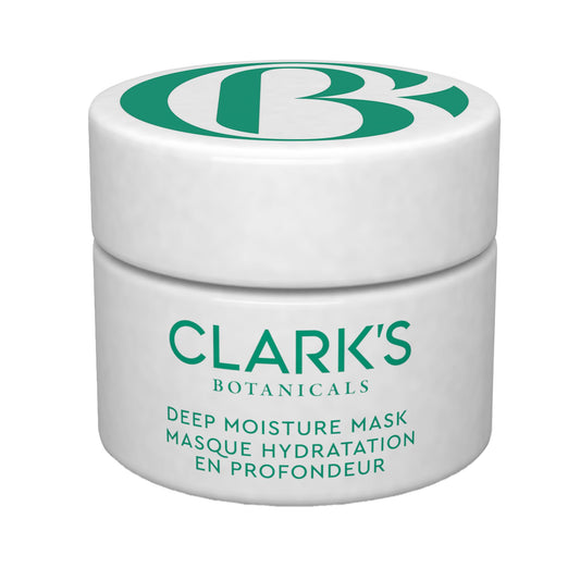 Clark's Botanicals Deep Moisture Mask packshot for all skin types, hydrating and soothing benefits.