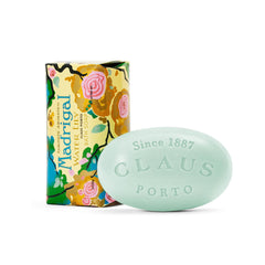 Claus Porto Madrigal Water Lily Soap packaging featuring a vintage 1920s label for an elegant gifting look.