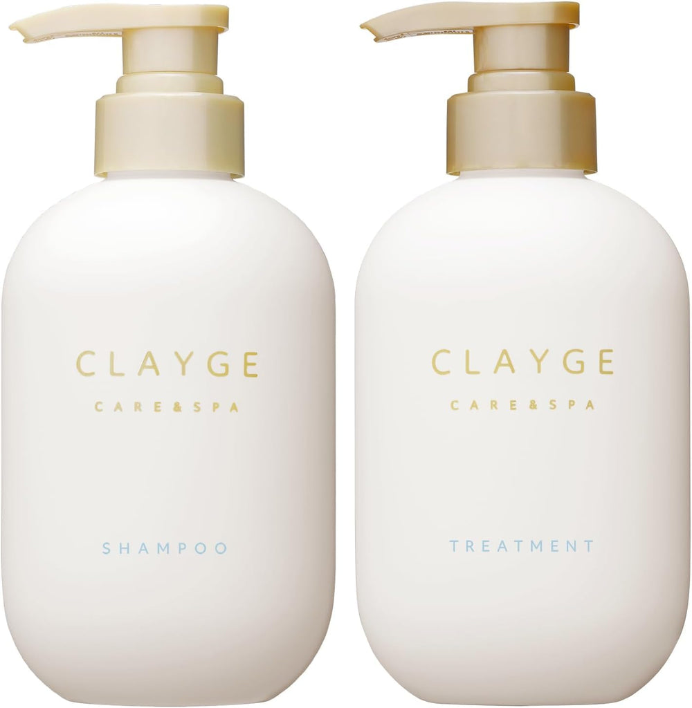 Clayge SR shampoo bottle front view, offering a gentle scalp cleanse and refreshing feel.
