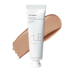 CLE Cosmetics CCC Cream Golden Medium 301 pump with lightweight coverage for an even complexion