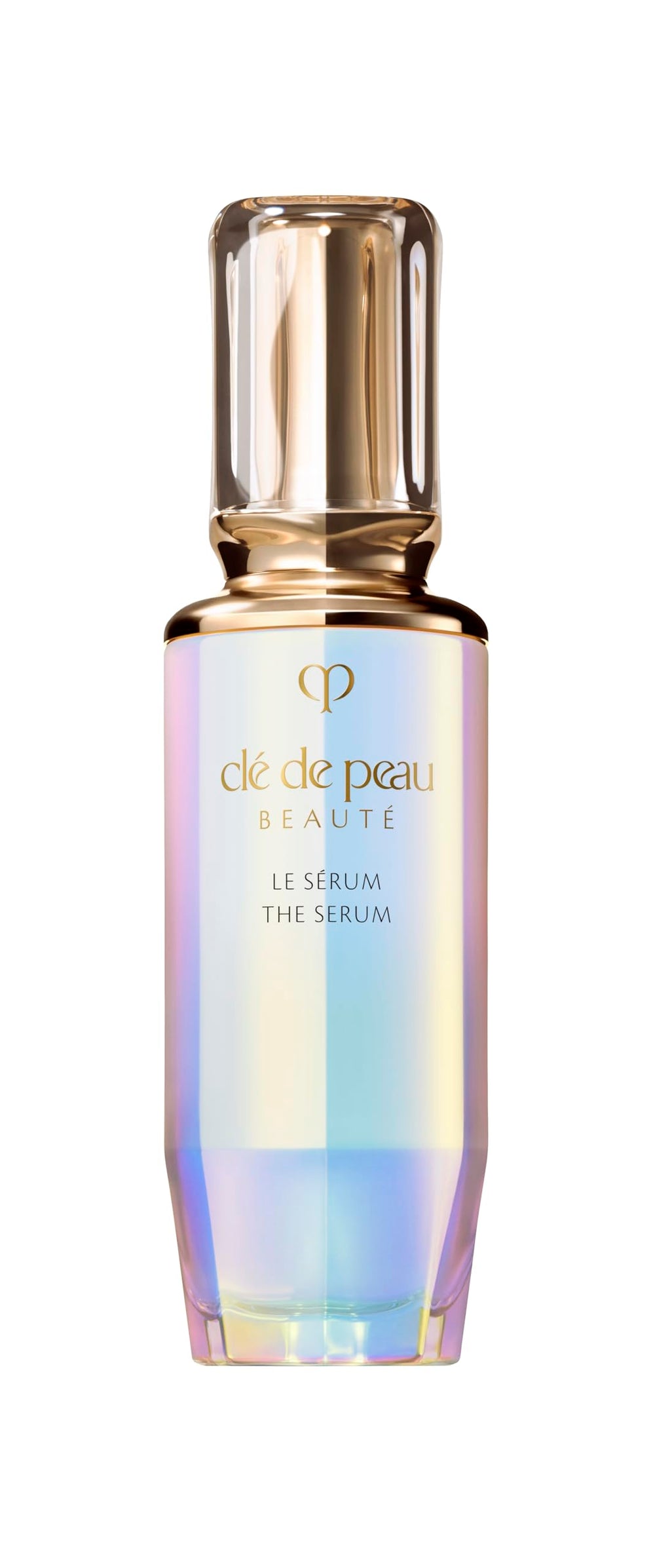 Clé de Peau Beauté The Serum bottle shown with a glow-enhancing finish