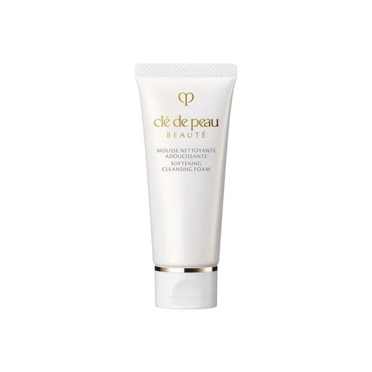 Clé de Peau Beauté Softening Cleansing Foam Mini bottle closeup for a gentle, premium cleanse