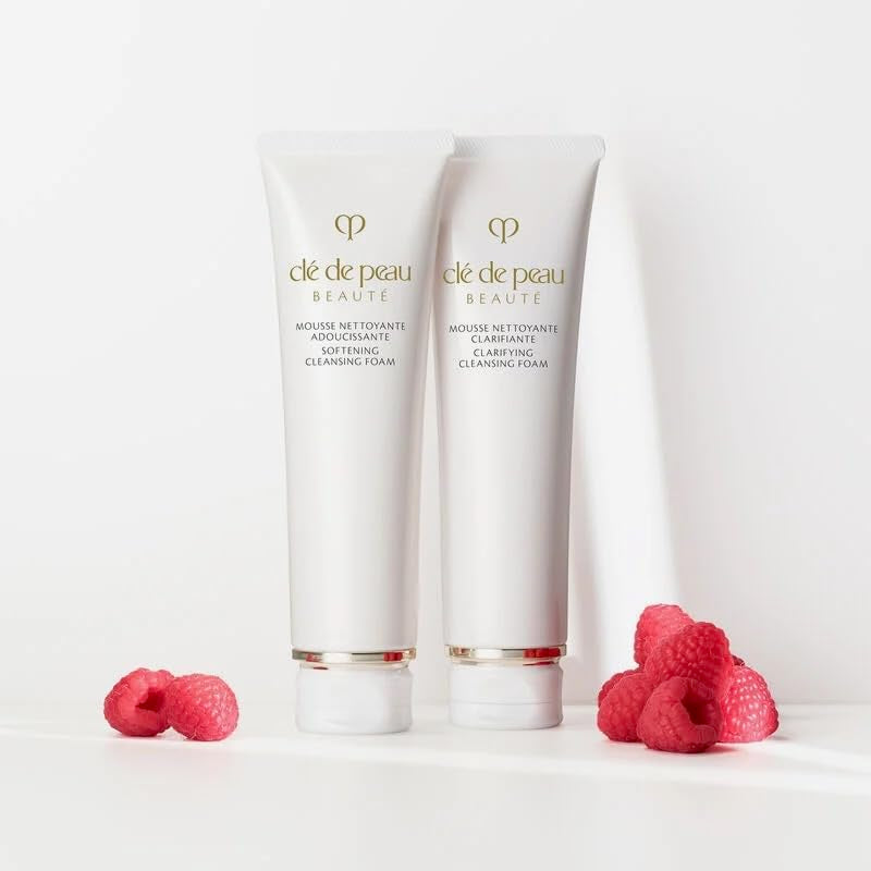 Clé de Peau Beauté Softening Cleansing Foam Mini travel-size box signals on-the-go convenience