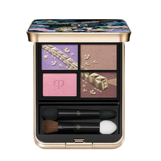 Clé de Peau Eye Color Quad 504 Pink Sparkle for brighten pink shimmer on lids
