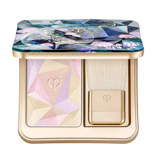 Clé de Peau Beauté Luminizing Face Enhancer 110 compact with mirror for on-the-go luminosity.