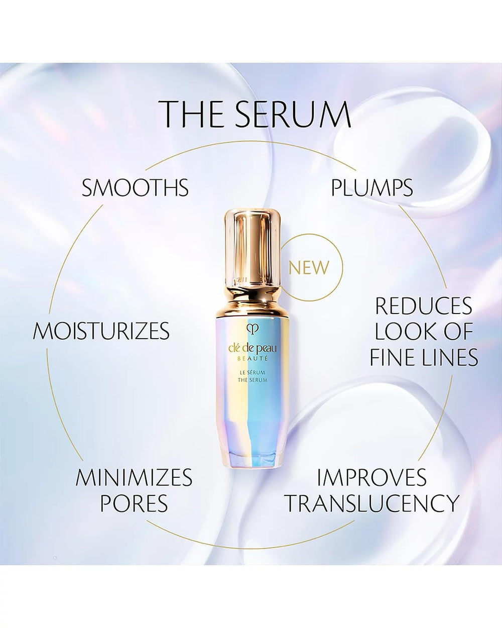 Clé de Peau Beauté serum refill label detail shows product name and Radiant Lily Concentrate
