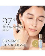 Texture swatch demonstrates the lightweight, hydrating feel of the serum refill