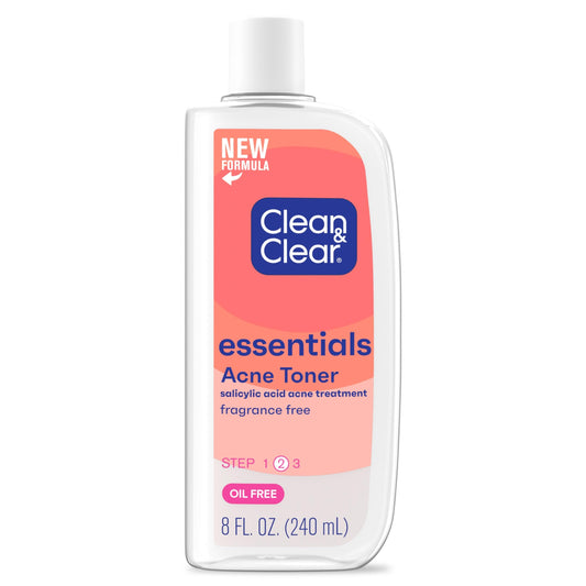 Clean & Clear Deep Cleaning Astringent bottle showing oil-control benefits